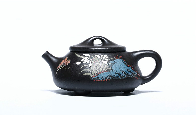 石瓢手工紫砂壺，精致典雅紫砂壺