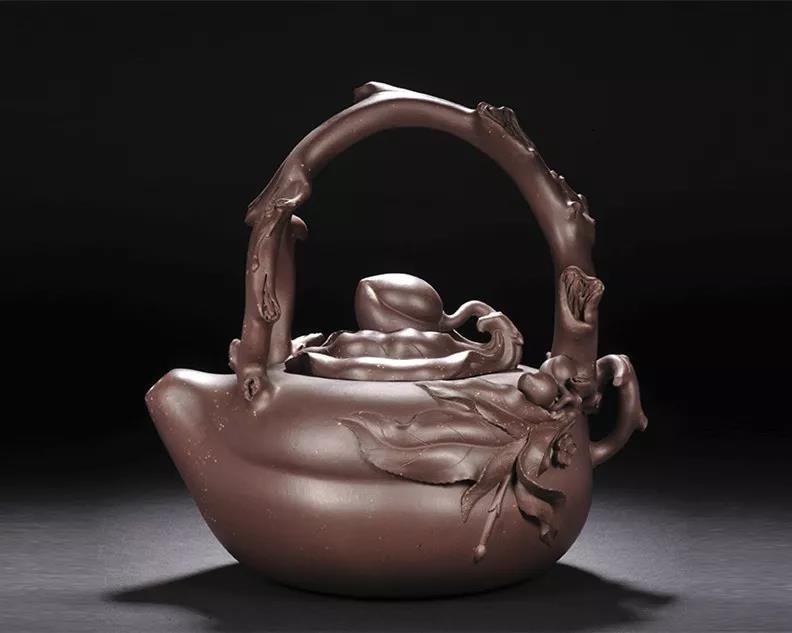 10種最美花器提梁壺，精美別致雕花紫砂壺!