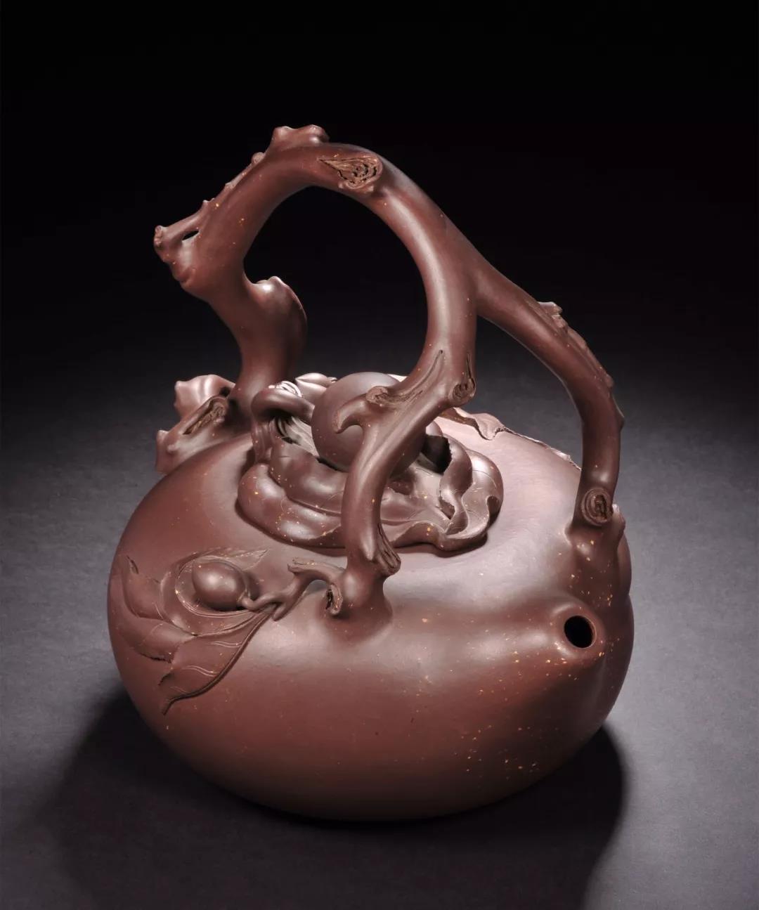 10種最美花器提梁壺，精美別致雕花紫砂壺!