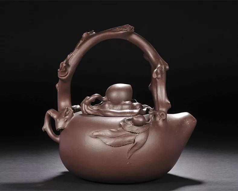 10種最美花器提梁壺，精美別致雕花紫砂壺!