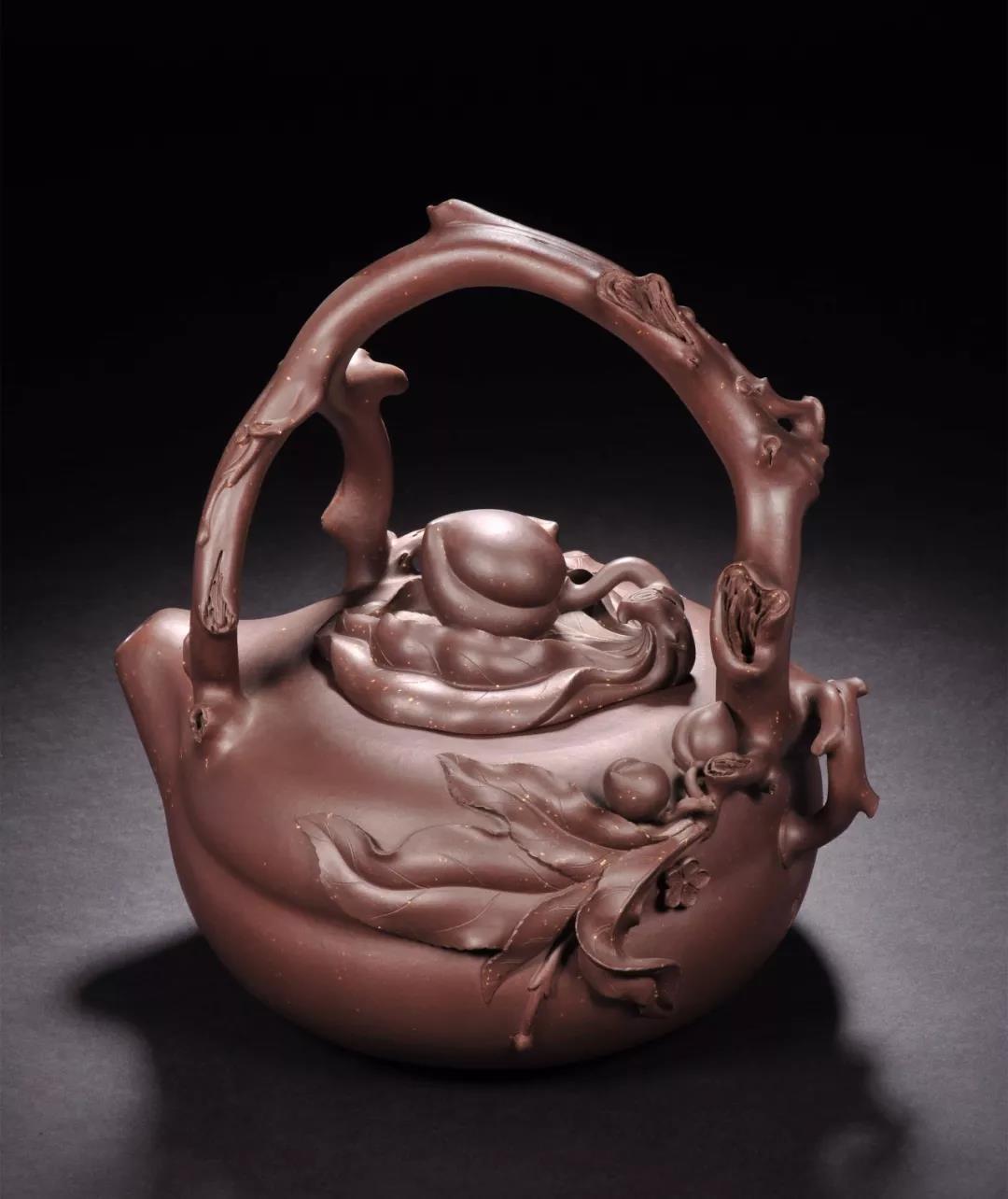 10種最美花器提梁壺，精美別致雕花紫砂壺!