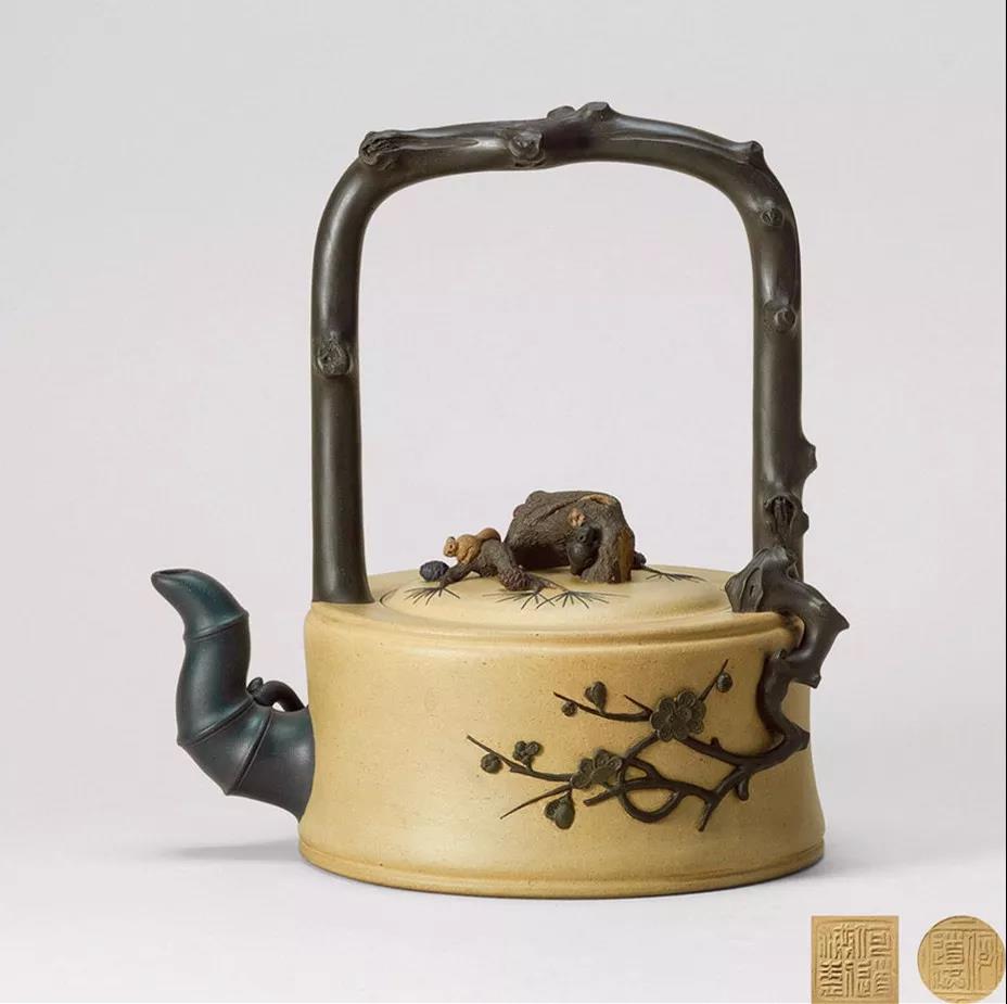 10種最美花器提梁壺，精美別致雕花紫砂壺!