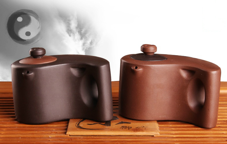 太極陰陽紫砂壺，創(chuàng)意格紫砂壺