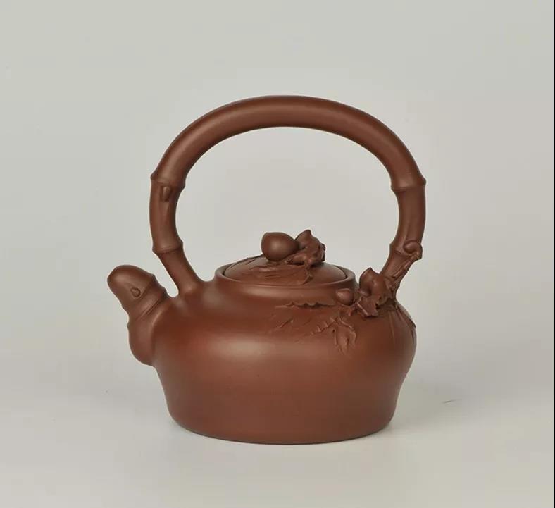 10種最美花器提梁壺，精美別致雕花紫砂壺!