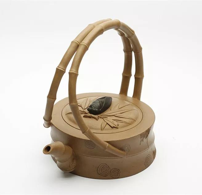 10種最美花器提梁壺，精美別致雕花紫砂壺!