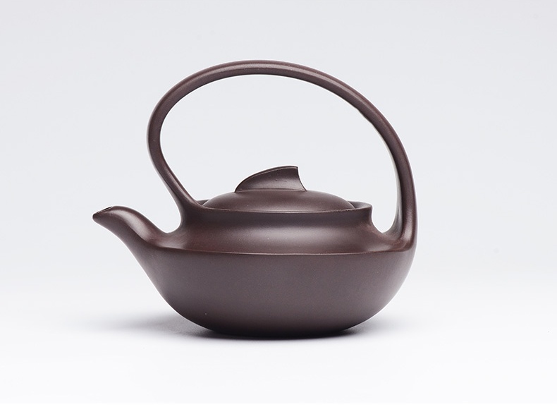 提梁精美紫砂壺，創(chuàng)意手工紫砂壺