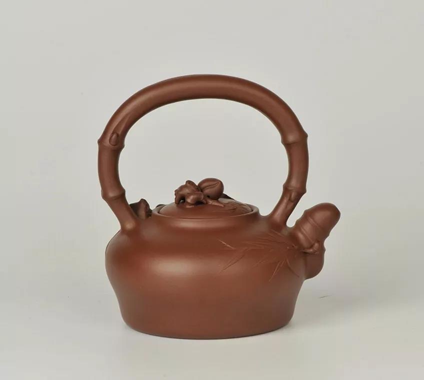 10種最美花器提梁壺，精美別致雕花紫砂壺!